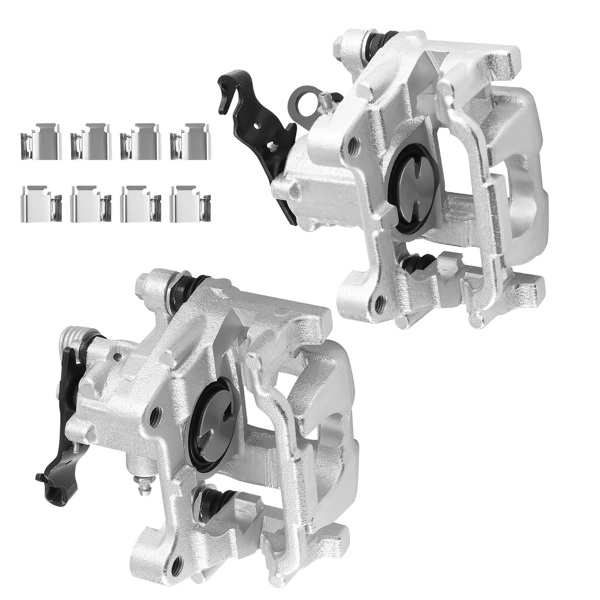 Pair Rear L & R Brake Caliper w/Bracket fit for Audi A3 Quattro VW Golf Passat Jetta-6