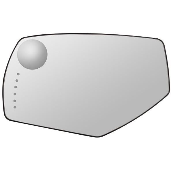 Driver Side Mirror Glass Heated With Signal fit for Silverado Sierra 2014 -2018-3
