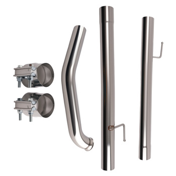 3'' Exhaust Charge Pipe Kit fit for RAM 1500 3.0L EcoDiesel 2014 2015 2016 2017 2018