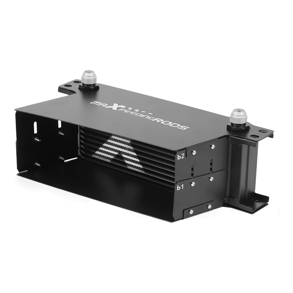 13 Row Aluminum Oil Cooler Universal 10AN Engine Transmission with Air Guide Kit-1
