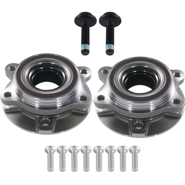 2x Front Wheel Hub & Bearing fit for AUDI A4/Q5 2009-2016 8K0598625 4-Bolt-6