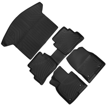 Floor Mats Trunk Mats Cargo Liners Set fit for Mazda CX-5 2017-2024 Rubber