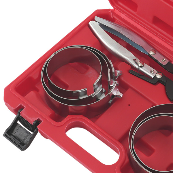 7-Piece Piston Ring Compressor 73-111mm fit for Car Engine Service Ratchet Set-4