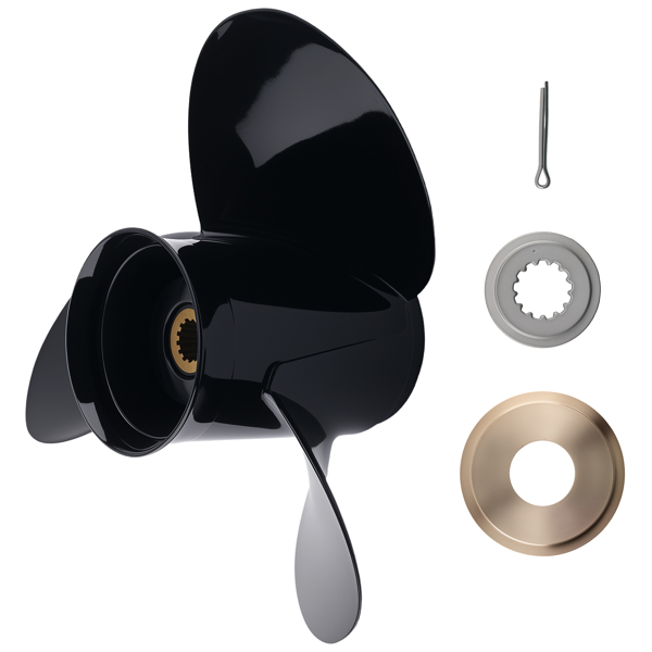 3 Blade Aluminum Propeller 13 1/4x17 fit for Evinrude 75-115HP 765183 382764-6