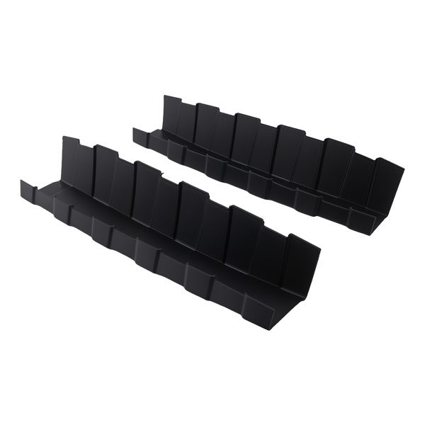 Black PP Side Skirt Rocker fit for Chevrolet Camaro RS SS 2016-2022 ZL1 Style 2PC-3