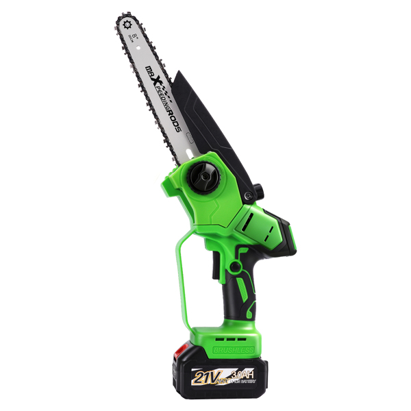 Brushless fit for Mini Chainsaw 1200W Cordless 6"8" Bar 3000mAh 2 Battery Tool-Free-3