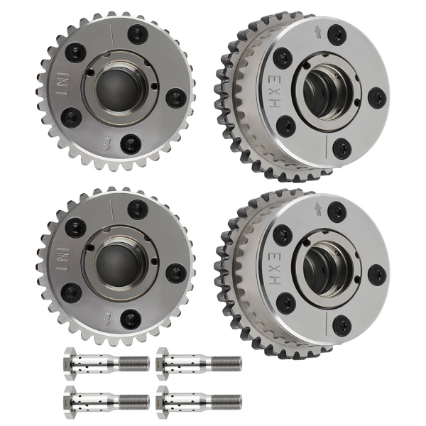 8x Intake & Exhaust VVT Gear Adjuster + Oil Control Valves fit for Pentastar V6 3.6L-6