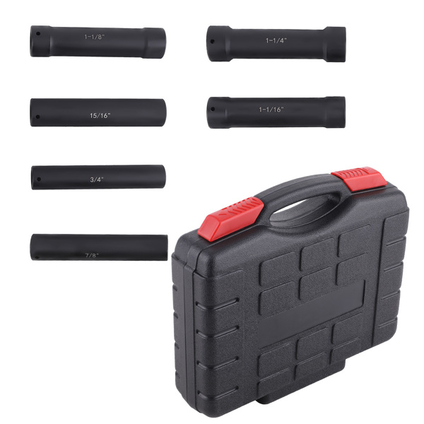 1/2 Inch Drive Heavy Duty Extended Length Extra-Deep Length Impact Socket Set-6