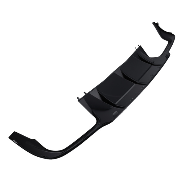 Black PP Rear Diffuser fit for Mercedes C Class W204 AMG Line 2012-2015 Quad Exhaust-3