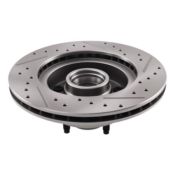 11" Slotted Front Disc Brake Conversion fit for Ford Mustang II 1974-78 5 x 4.5"-3