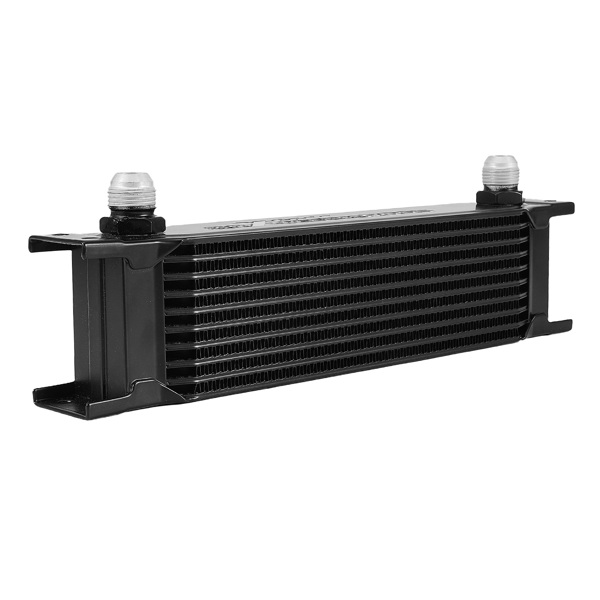 Universal Transmission Oil Cooler 10 Row 10AN Aluminum Engine Cooling Kit Black-4