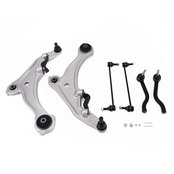 6Pcs Front Lower Control Arms Outer Tier Rods Sway Bar fit for Nissan Maxima 09-14-6