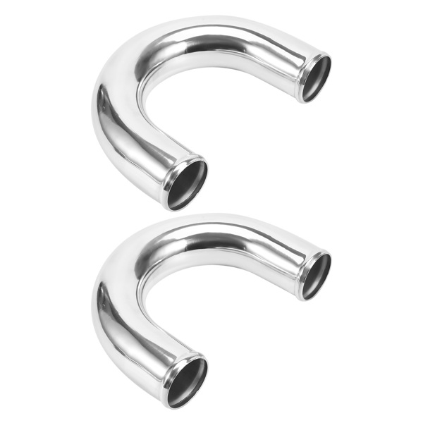 64mm Aluminum Universal Turbo Intercooler Piping Tube Kit + Elbow Hose 2.5"-5