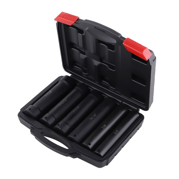 1/2 Inch Drive Heavy Duty Extended Length Extra-Deep Length Impact Socket Set-3