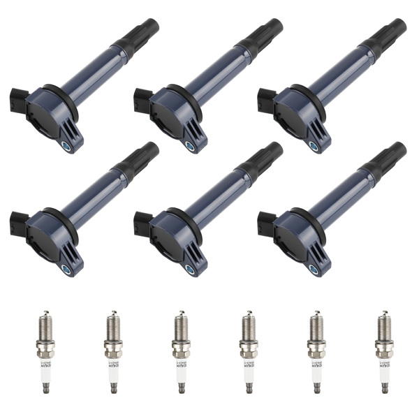 Pack of 6  Ignition Coil + Spark Plugs fit for Lexus RX450h 3.5L V6 2010-2015 UF487-6