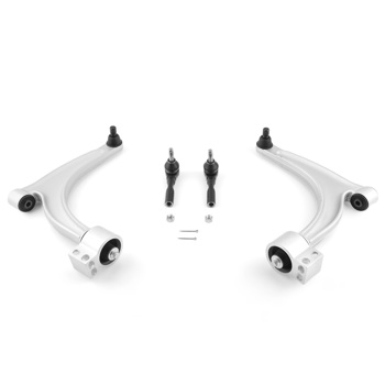 4x Front Suspension Lower Control Arms Tie Rods fit for Chevy Malibu Pontiac G6 Aura