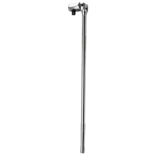 1/2in Drive Extra Long Flex Ratchet Handle 24in 72 Teeth Reversible Chrome-3