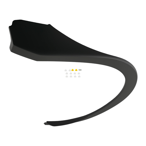 Fender Flare Molding Rear Left fit for Chevrolet Blazer 2019-2022 84608527 Black-6