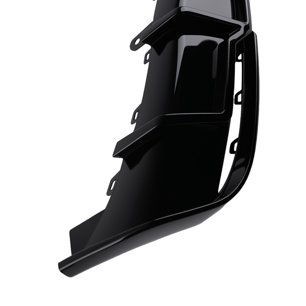 Gloss Black Rear Bumper Diffuser Lip W/ Light Body Kit fit for Tesla Model 3 2024+-5