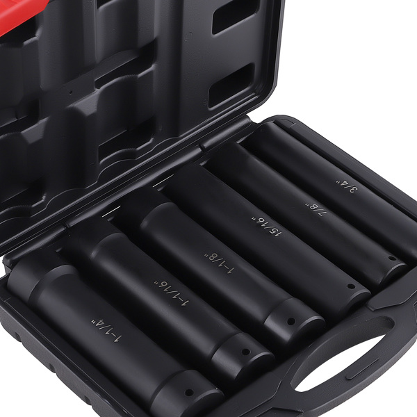 1/2 Inch Drive Heavy Duty Extended Length Extra-Deep Length Impact Socket Set-2