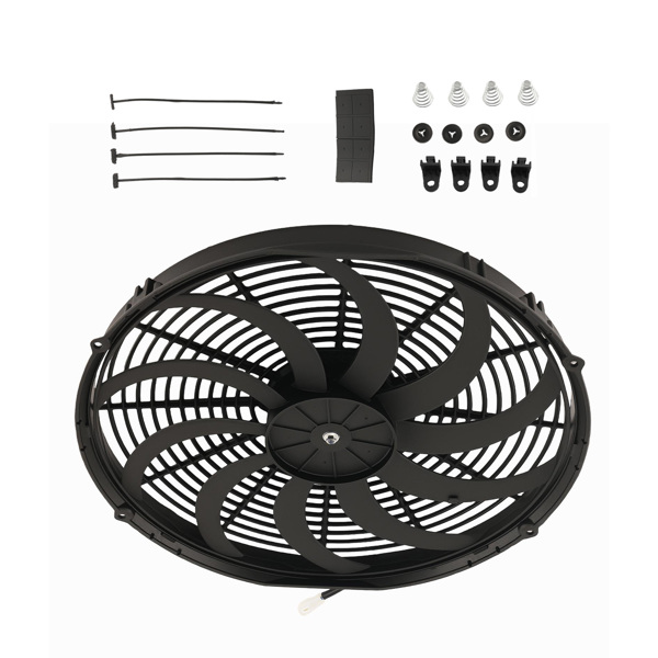 16 inch Universal Electric Radiator Cooling Fan fit for Auto 3000CFM 2250RPM 120W-6