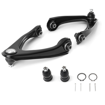 4pc Front Upper Suspension Control Arms Lower Ball Joints fit for 1997-01 Honda CR-V