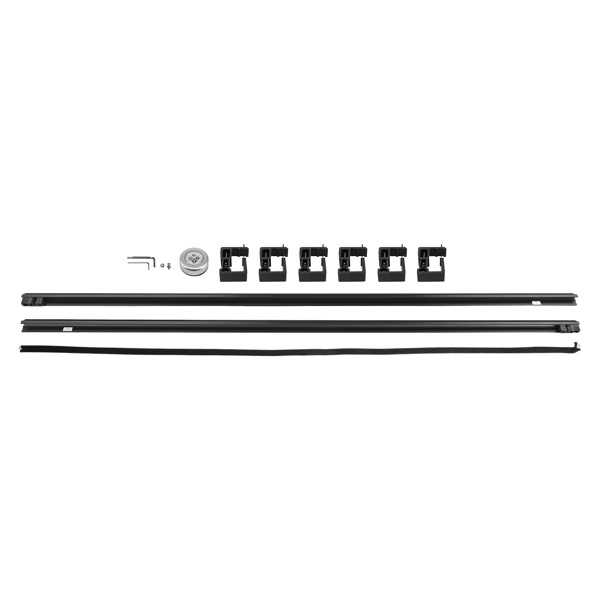 5.6ft/5.7ft Bed Soft Roll Up Tonneau Cover fit for Dodge Ram 1500 09-2025 W/LED Lamp-4
