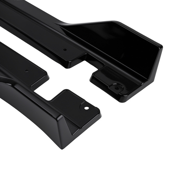 Side Skirt Body Extension Panel Kit fit for Honda Civic 10th 2016-21 Gloss Black ABS-1