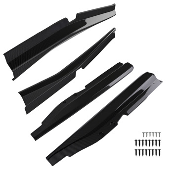 Carbon Style Side Skirts fit for Chevy Corvette C7 Z06 2014-2019 ABS Body Kit Pair