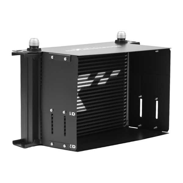 25 Row Engine Oil Cooler AN10 Kit fit for Universal Cars with Air Guide Mounting Kit-1