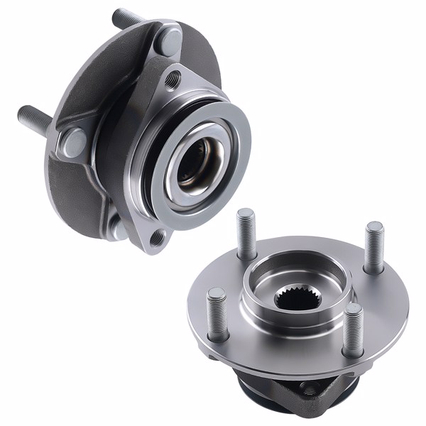 Front L&R Wheel Hub & Bearing Assembly fit for Nissan Versa 2007-2012 WE60515 ABS-6