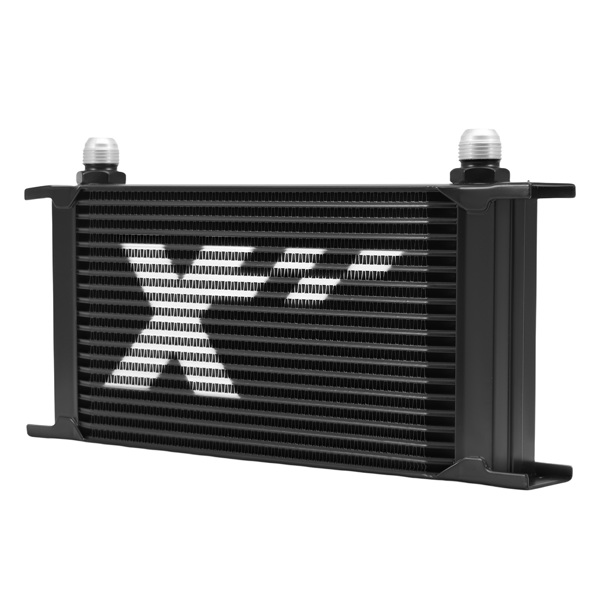 Universal 19 Row Transmission Cooler 10AN Stacked Plate Oil Cooler Aluminum Kit-3