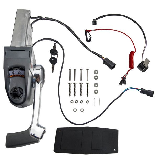 Remote Throttle Control Box & Ignition & Trim Switch Set fit for Johnson & Evinrude-6