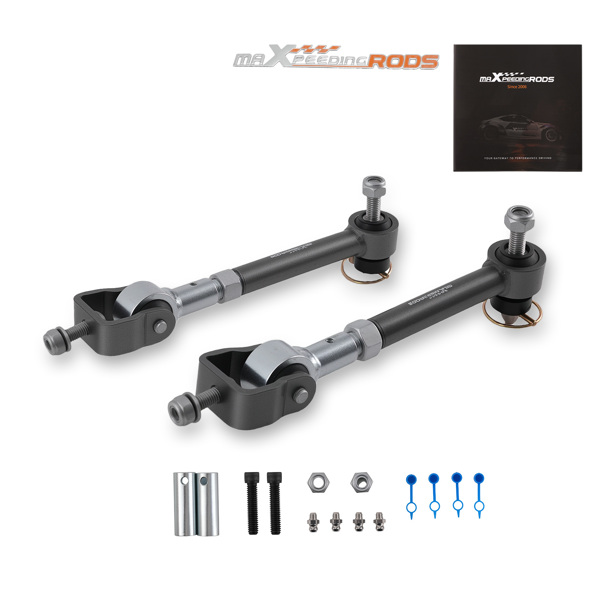 2x Front Sway Bar Link 2.5-6" Lift fit for Jeep Cherokee XJ 84-01 Wrangler TJ 97-06-6