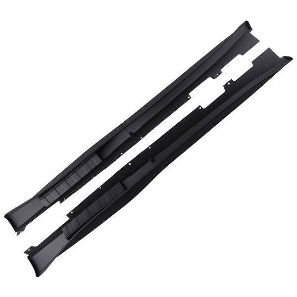 Black PP Side Skirts fit for Chevy Camaro RS SS 2016-2022 ZL1 Style Pair-6