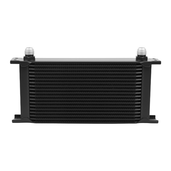 Universal 19 Row Transmission Cooler 10AN Stacked Plate Oil Cooler Aluminum Kit-4