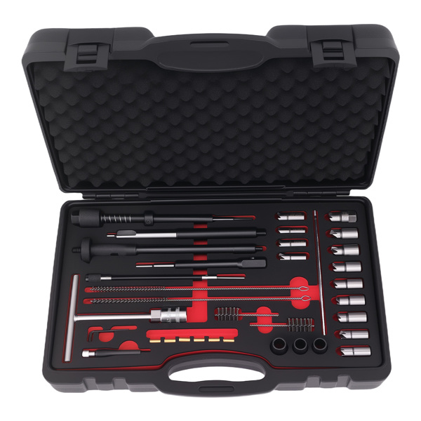 35 PCS Diesel Injector Seat Cutter Set and Manhole Cleaning Set 13 Seat Cutters-1