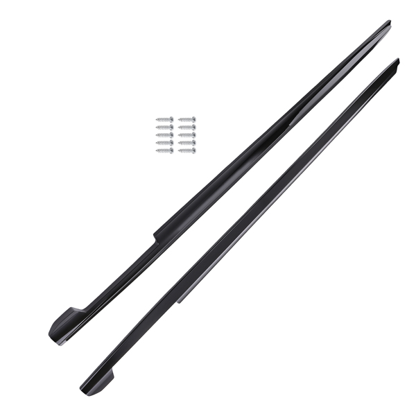 ABS Side Skirt Extension Kit fit for BMW G20 G28 330i M340i 19-24 Gloss Black Panel-6