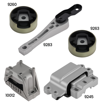Complete Engine Mount Set fit for Volkswagen Jetta Rabbit L5 2.5L Manual Auto Trans
