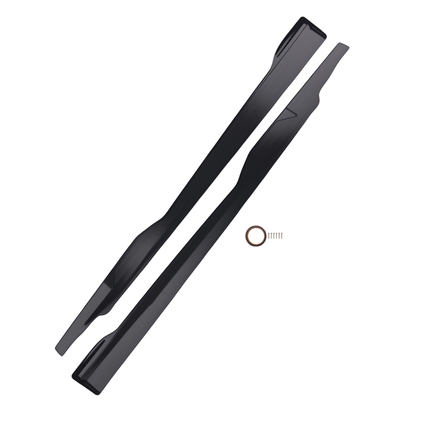 ABS Side Skirt Extension fit for Dodge Charger GT R/T SRT 2015-2023 Black Panel 2PCS-6
