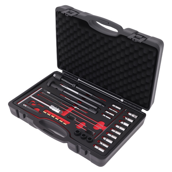 35 PCS Diesel Injector Seat Cutter Set and Manhole Cleaning Set 13 Seat Cutters-4