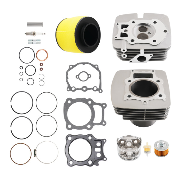 Top End Kit 78.5mm Bore Cylinder Head Piston Kit fit for 00-06 Honda Rancher TRX350-6