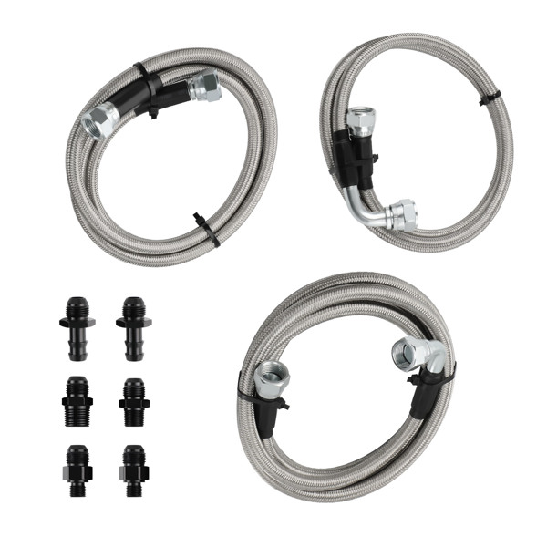 47RE Transmission Cooler Lines Kit  Heavy Duty fit for 96-2002 Dodge Ram 5.9L-6