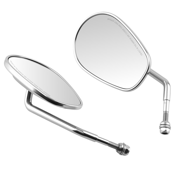 Aluminum Chrome Mirrors fit for Harley Davidson Iron 883 XL883N 2009-2016 8mm-6