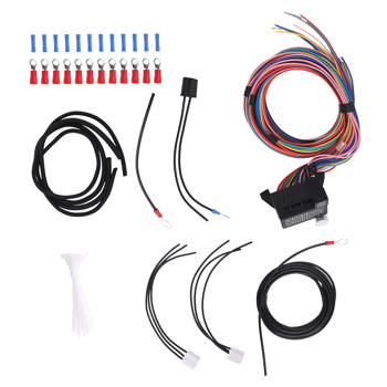 Rod 14 Fuse Wire Harness Kit fit for Street Muscle Car Universal 12V System Assembly