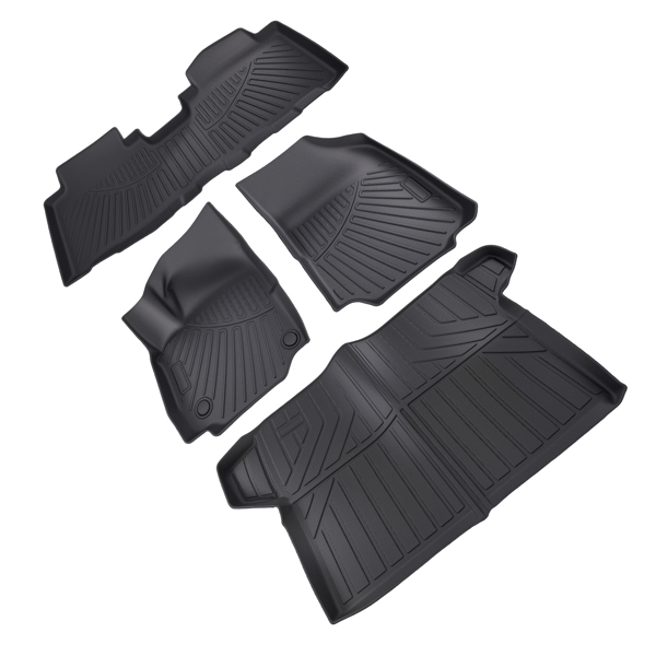 Carpet Floor Mats & Cargo Liner fit for Chevrolet Equinox 2018-2025 TPE Waterproof-6