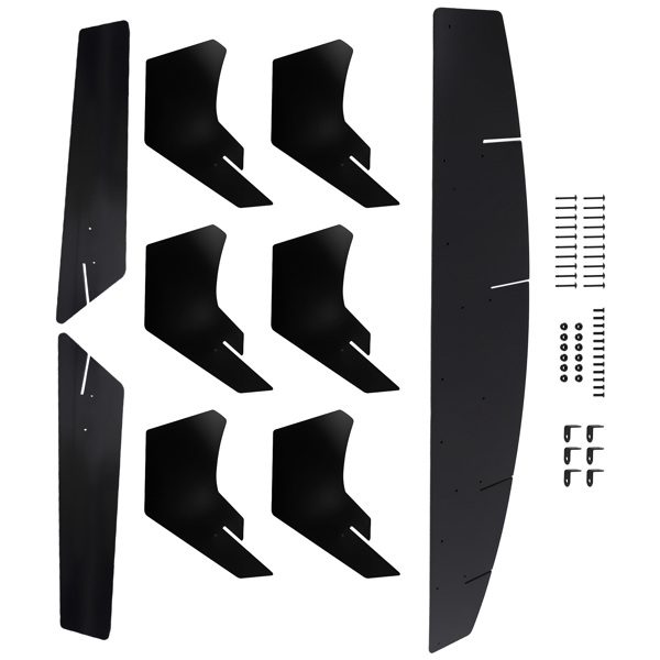 Black Rear Bumper Lip fit for Ford Mustang 2015-2023 Performance 9PC Diffuser Kit-6