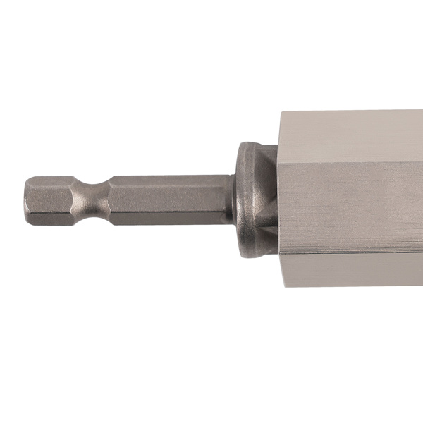 1x Stainless Steel Top Wind Trailer Jack Crank Handle Cordless Drill Adapter-4