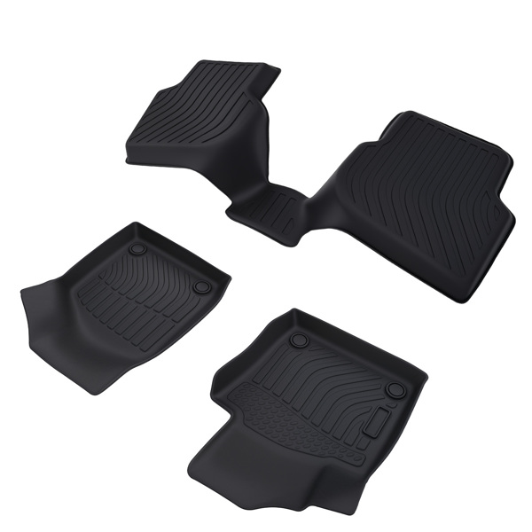 Anti-Slip Floor Mats Set fit for Volkswagen Jetta 2011-2018 Black TPE Waterproof-6