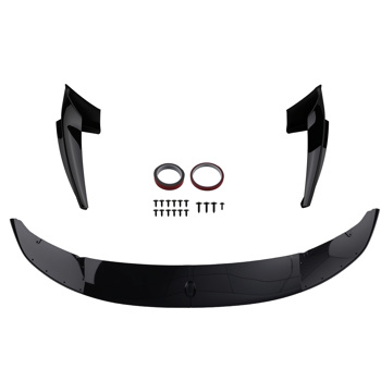 Front Bumper Lip Spoiler Splitter fit for BMW F10 5 Series 2011-2016 M Sport